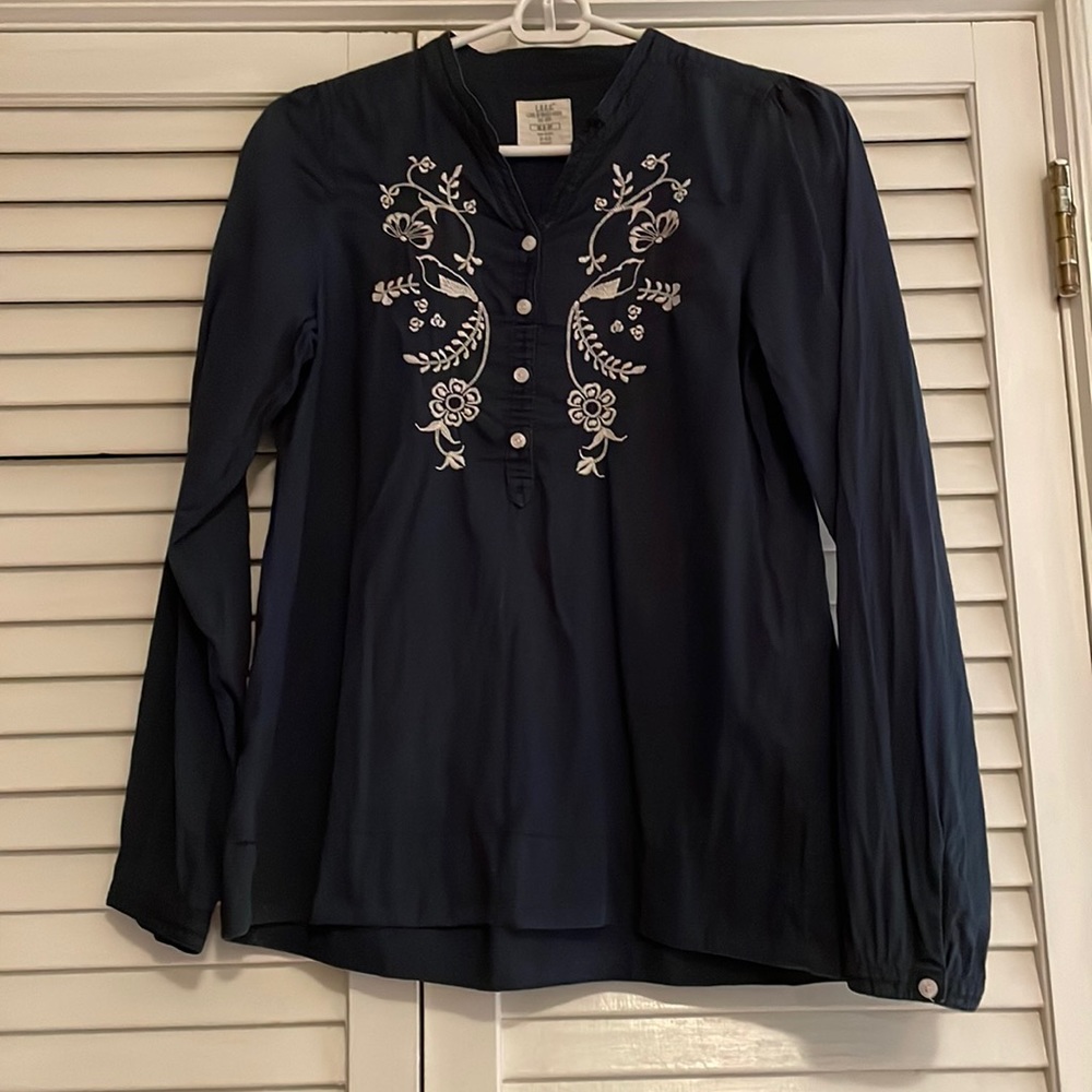 H&M Navy Blue Blouse